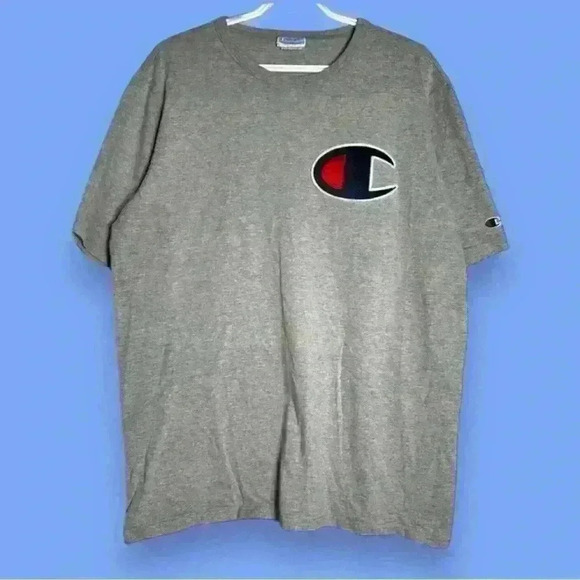 🔥Champion  Big C T Shirt Sewn Logo Short Sleeve Retro Vintage Men's XLarge Skat - Picture 1 of 6